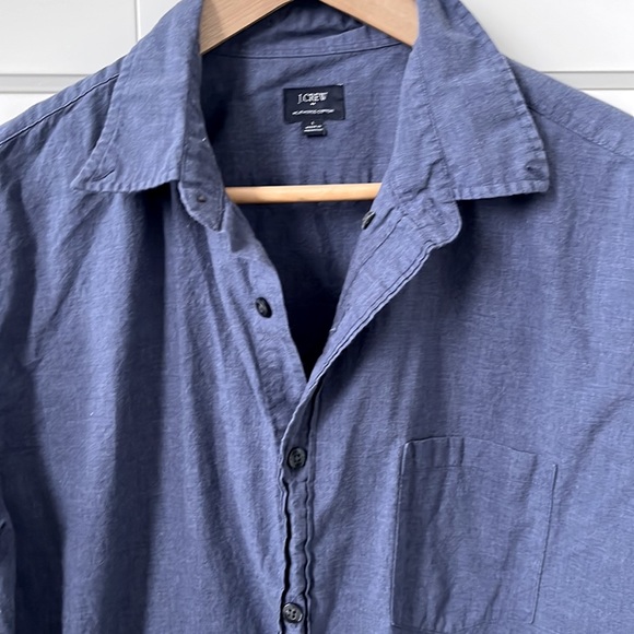 J Crew Factory Heathered Cotton Button Down - Picture 3 of 3